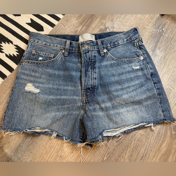 Everlane Relaxed 90s Shorts Organic Cotton Size 27 - Picture 3 of 11